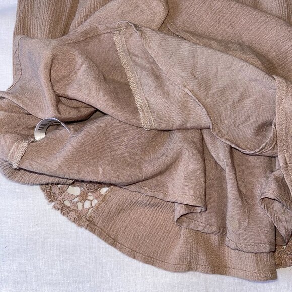 Socialite High Neck Mini Dress with Crochet Daisies - Picture 10 of 11